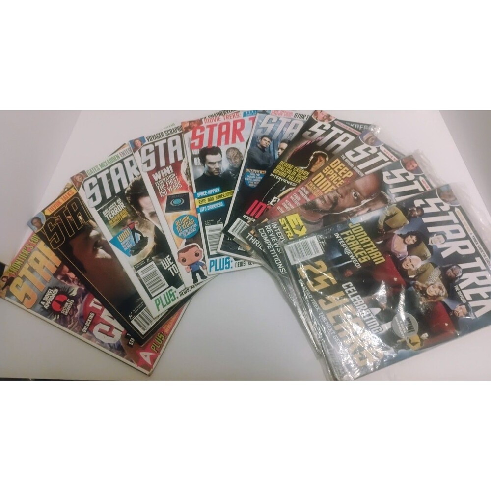 STAR TREK MAGAZINE #19-28 FULL 10 CT RUN MAGAZINE LOT TITAN MAGAZINES READ!!!!